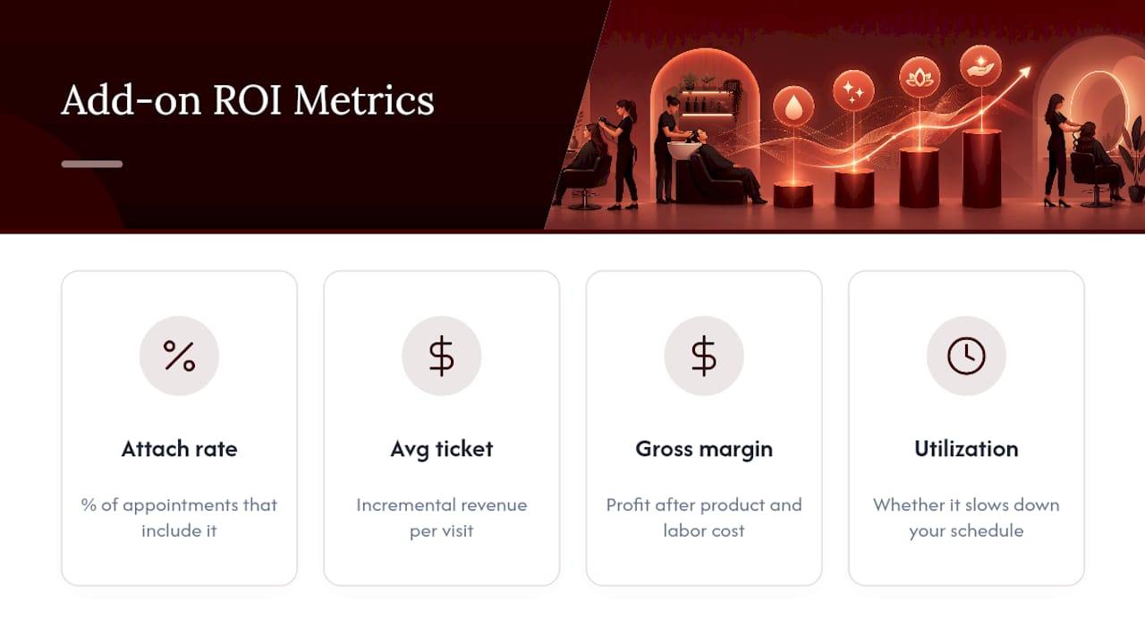 Four metrics for evaluating salon add-on ROI