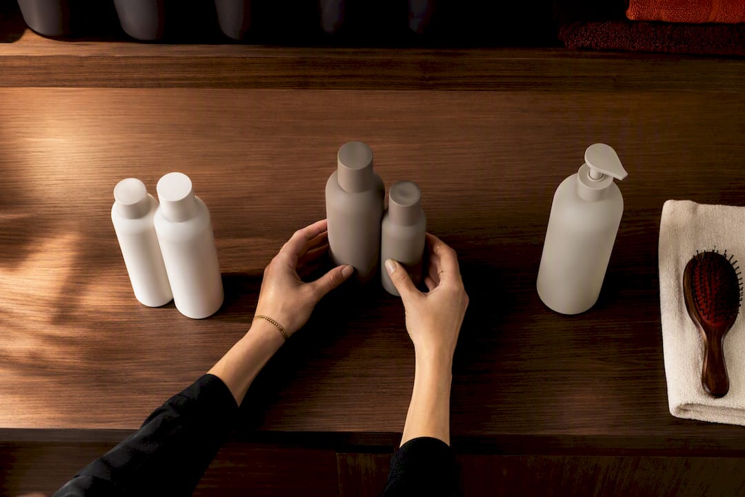 Stylist grouping curated retail products by tier