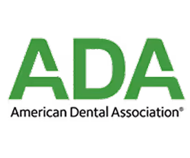 Green capital letters spelling ADA on a transparent background.
