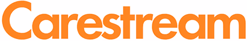 Carestream wordmark logo in orange text.