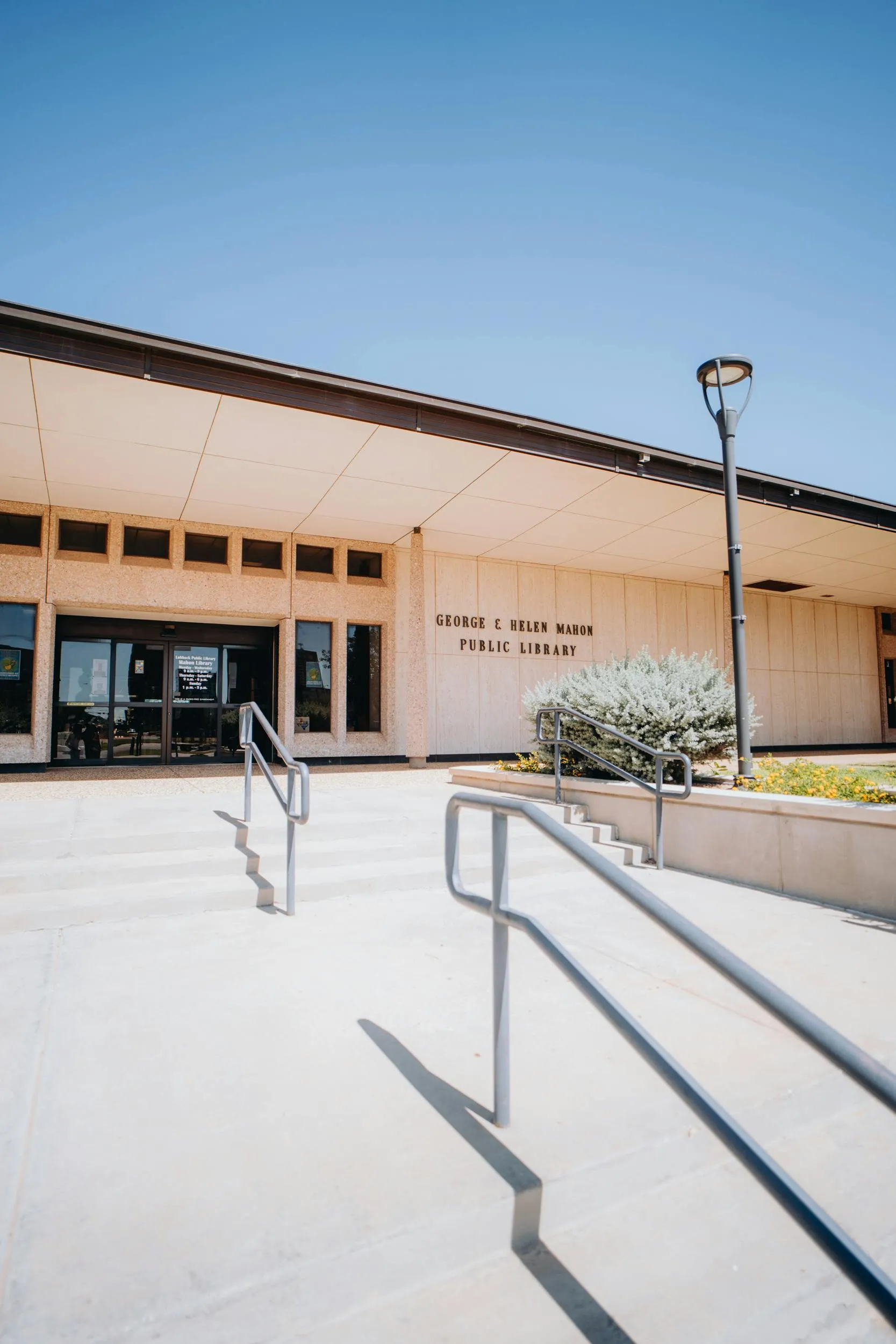 George & Helen Mahon Public Library, a public library in downtown Lubbock, Texas