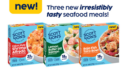 Scott & Jon’s delicious new frozen seafood bowls deliver great, fresh taste in minutes!