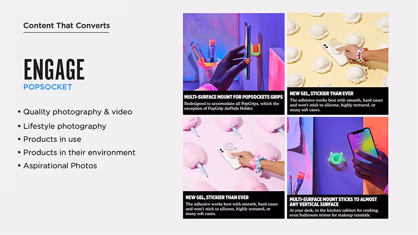 content that converts popsocket