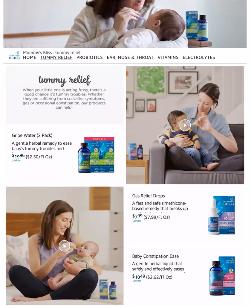 mommys bliss amazon storefront