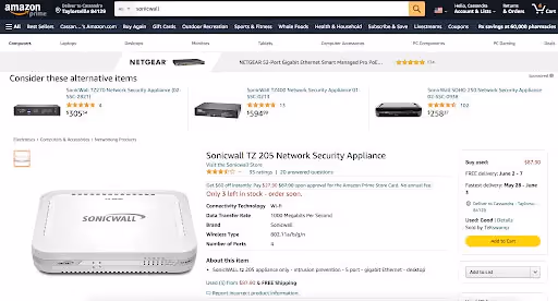 network security on Amazon