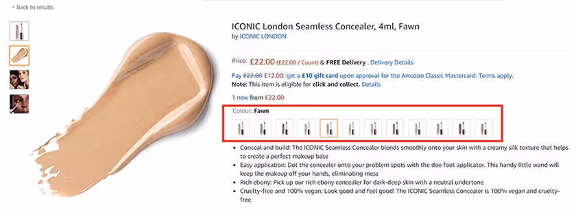 Concealer Images on Amazon
