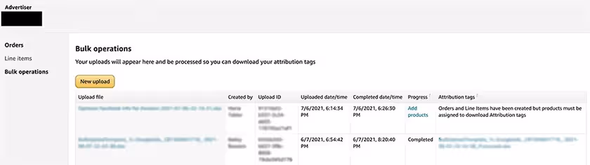 Amazon Bulk Operations