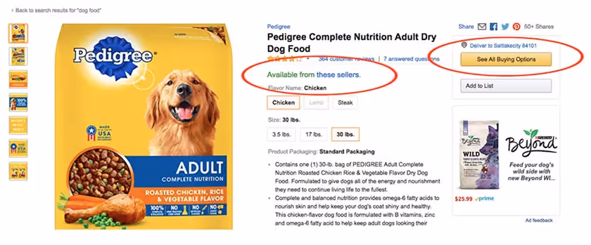 amazon buying options