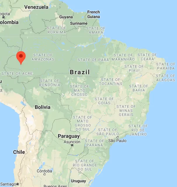 brazil on a map