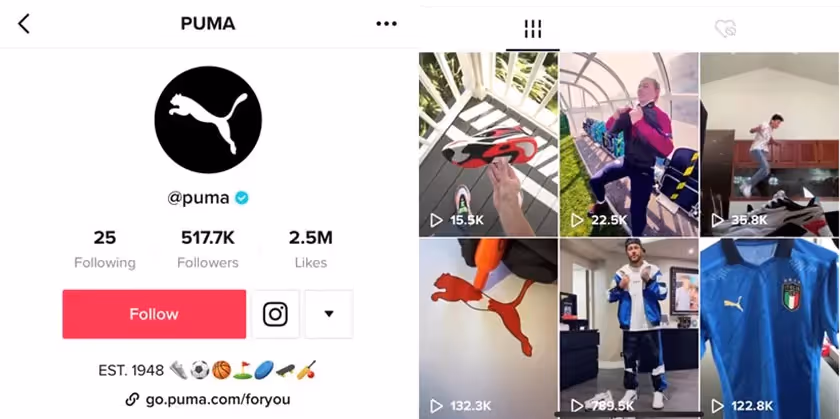 tiktok puma store