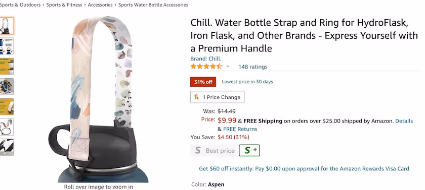 case study chill handles Amazon listing