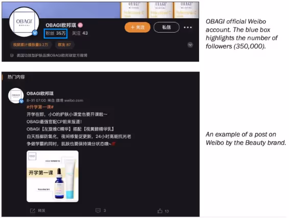 Weibo Obagi example