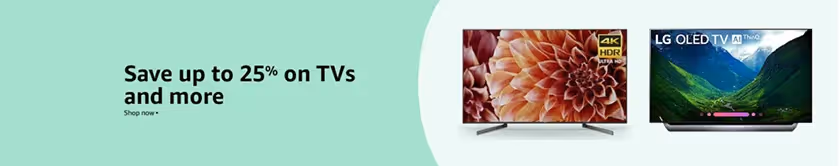 Save 25% On TVs