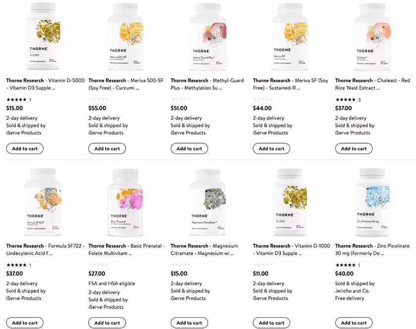 Thorne Research Assortment