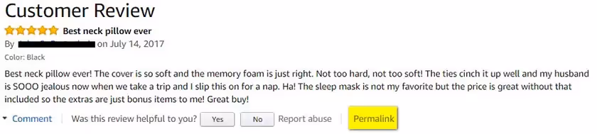 customer review on amazon