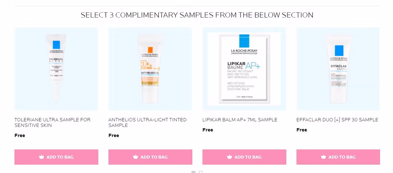 Select Complimentary Samples