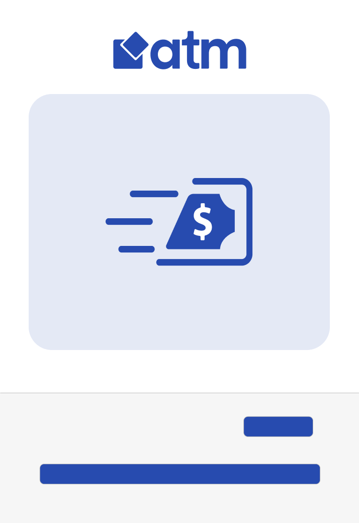 An atm card with a dollar sign on it.