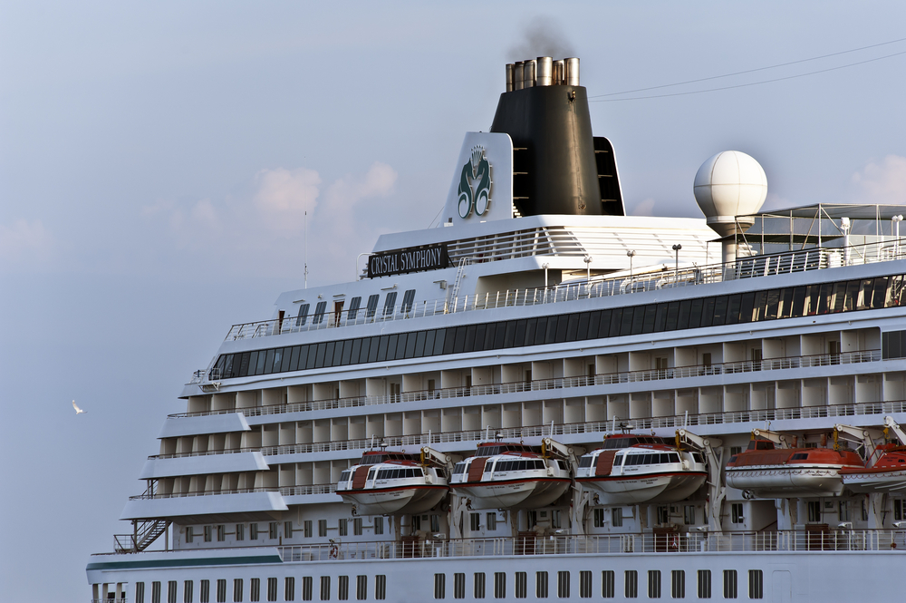 The Crystal Symphony cruise ship, a Brightwell customer using Navigator for payroll and cross-border remittances.