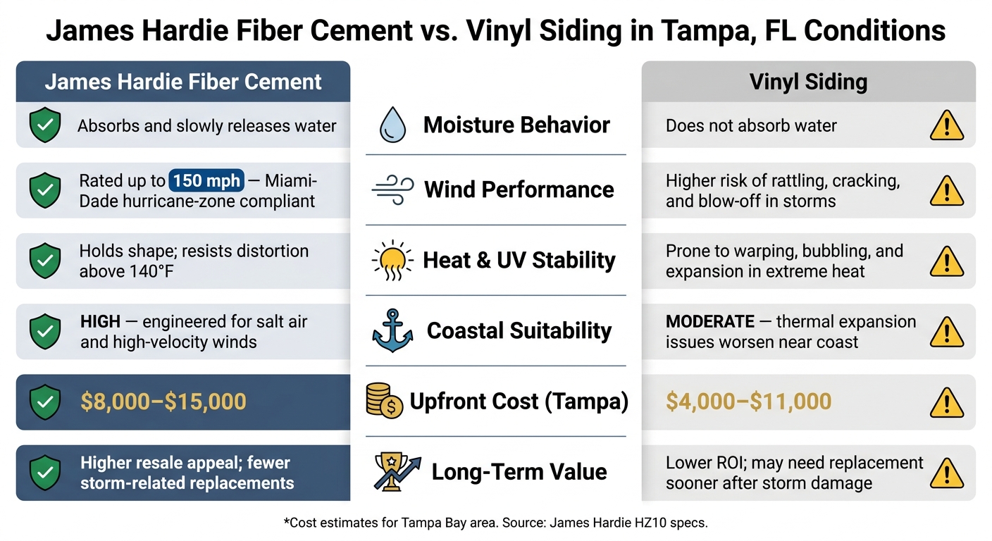James Hardie Fiber Cement vs. Vinyl Siding in Tampa, FL