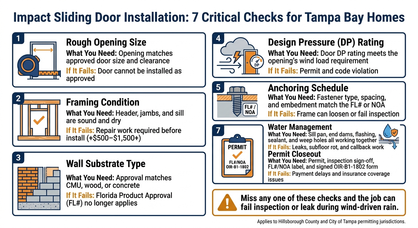 Impact Sliding Door Installation Checklist: 7 Critical Checks Before You Begin