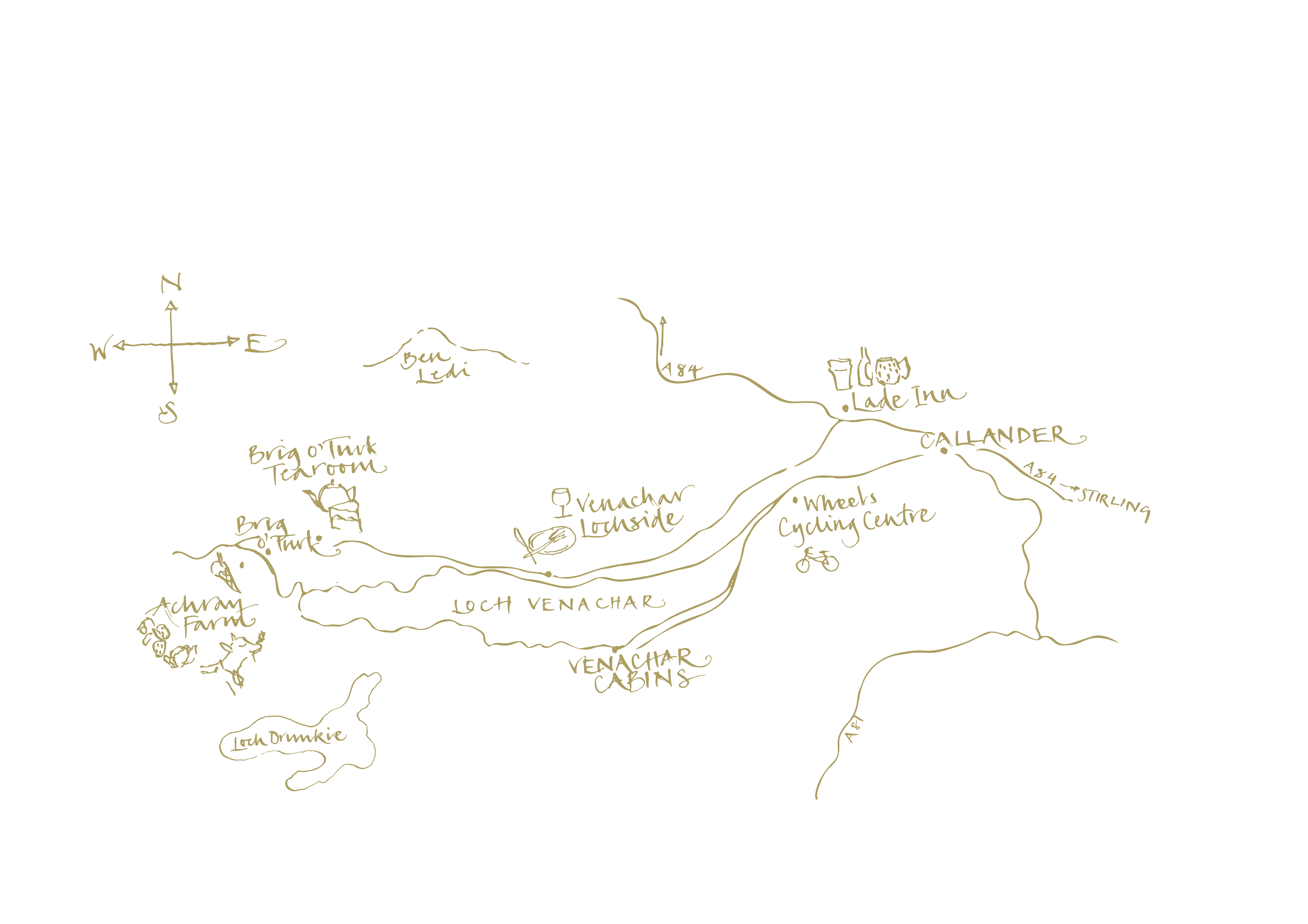 venachar cabins rowan wooden cabin beside loch venachar, stilrling scotlamd