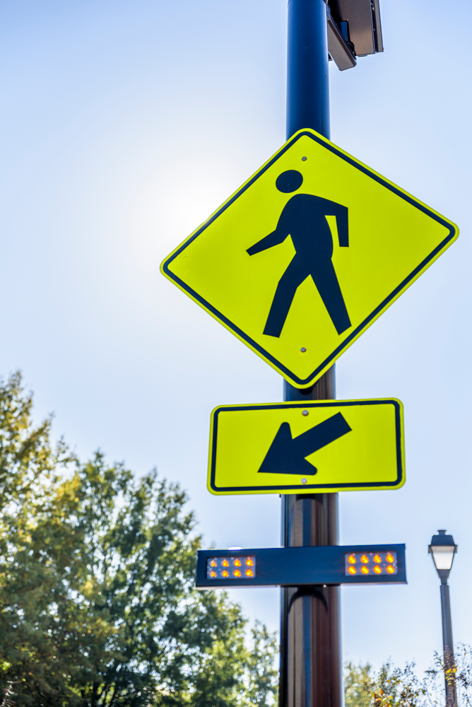 Image of a rectangular rapid flashing beacon.