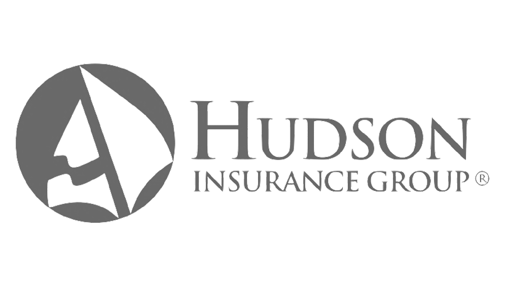 Hudson Insurance Group logo with stylized 'H' inside a circle.