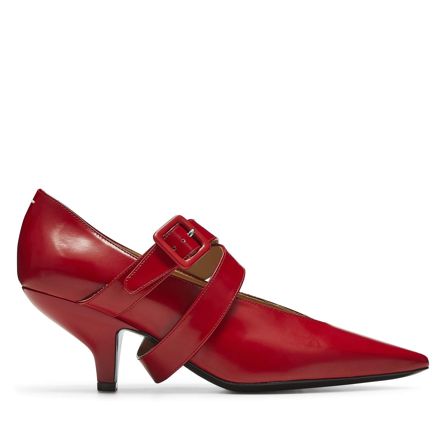 Red Maison Margiela pointed heel - designer footwear photography for eCommerce