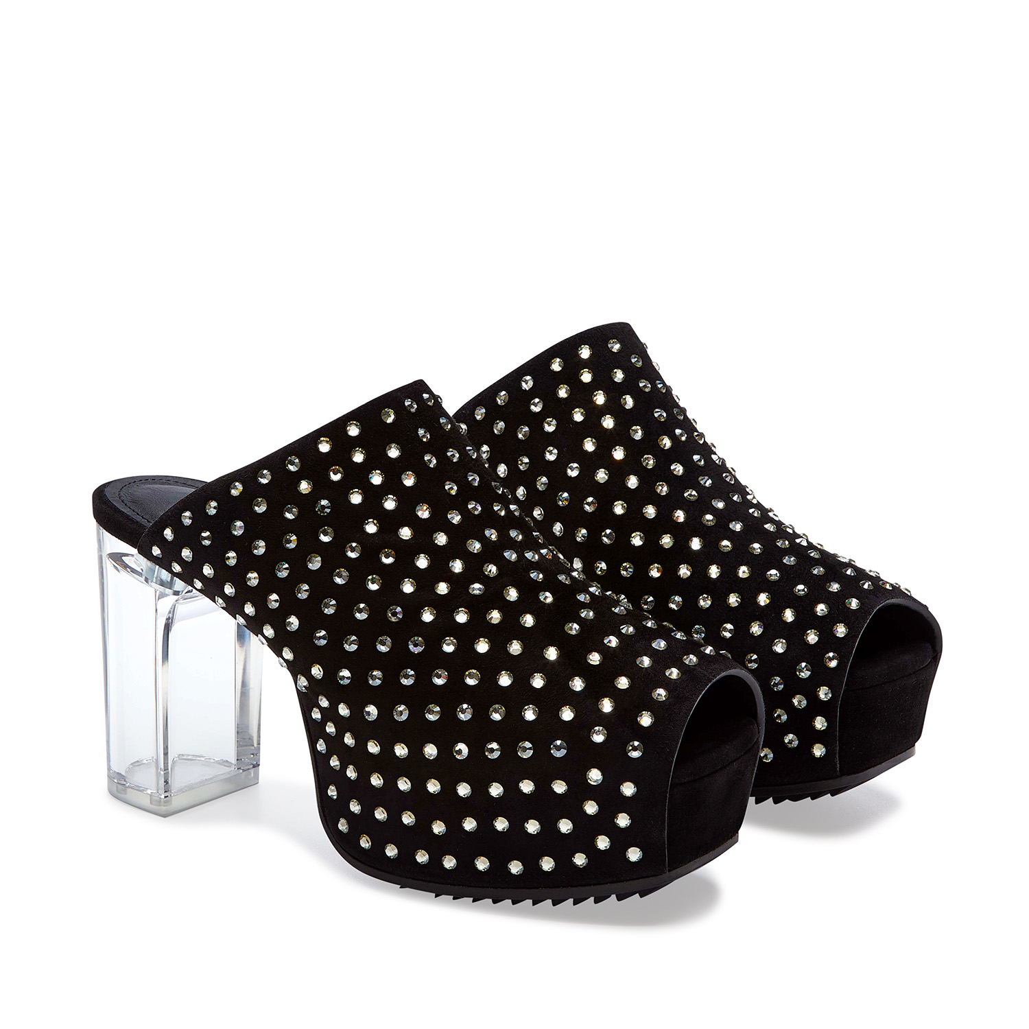 Rick Owens studded boots in black - pair view