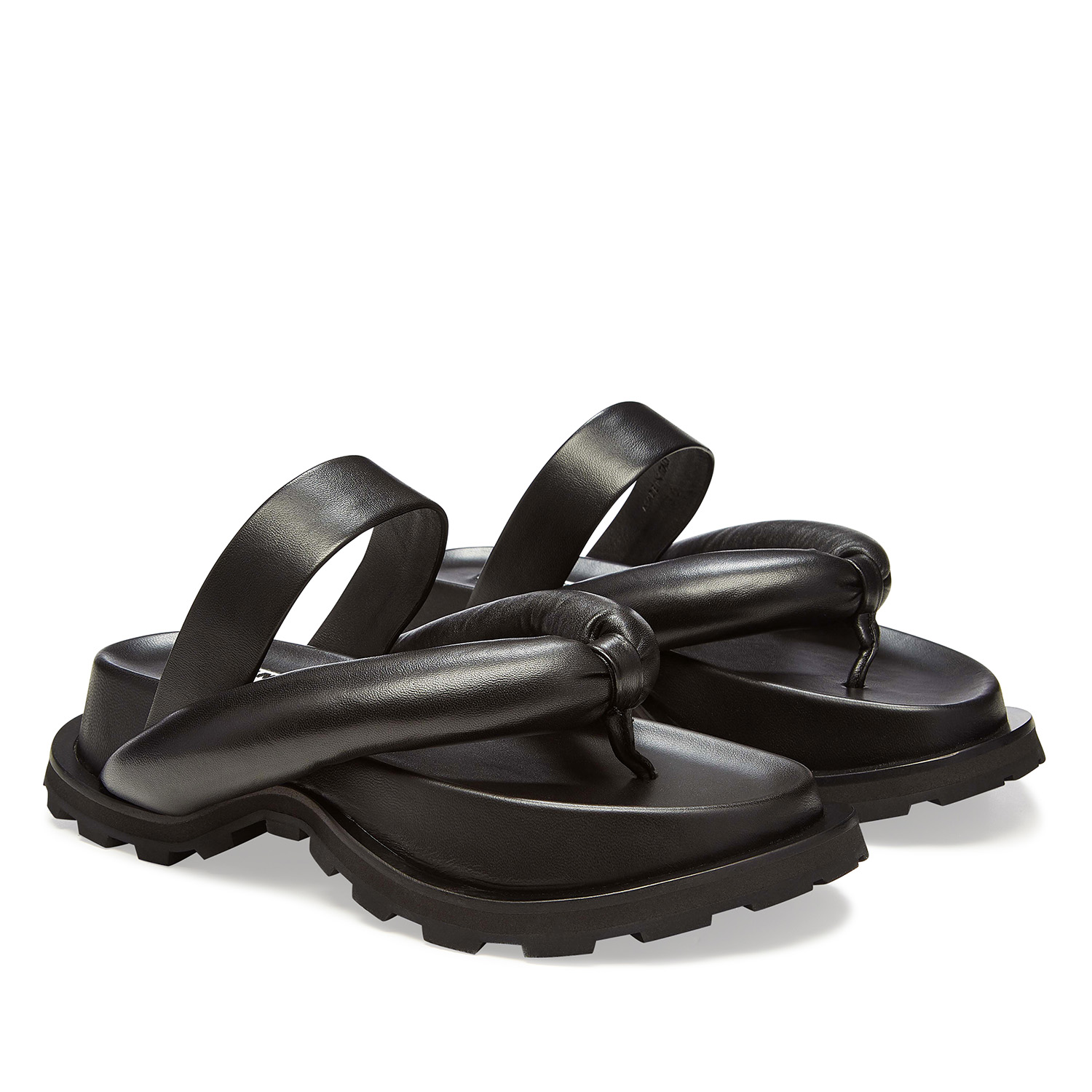 Black Jil Sander sandals - pair view