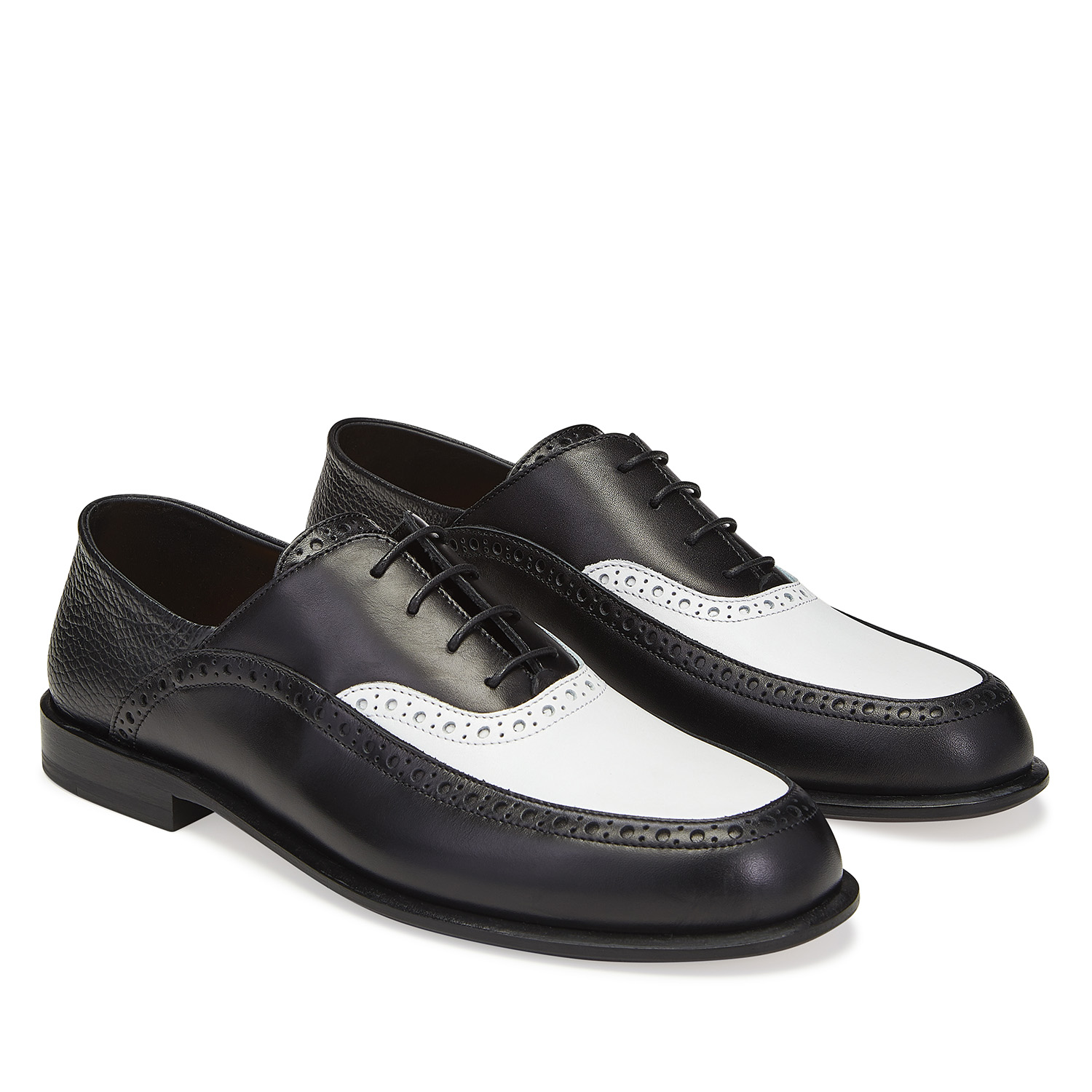 Black Loewe oxford shoes - pair view