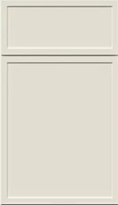 Dark brown wooden cabinet door with rectangular recessed panels and a smooth finish.