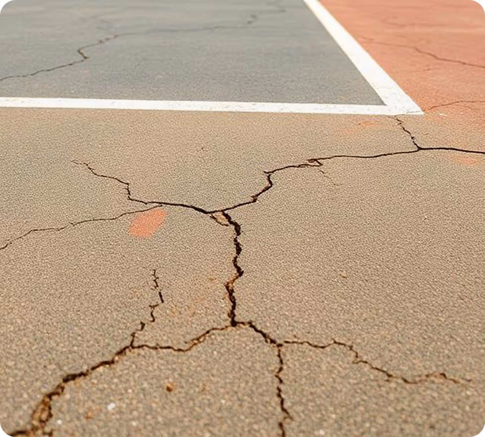 Turnkey sports court construction in Tampa, Florida with professional surfacing and drainage system