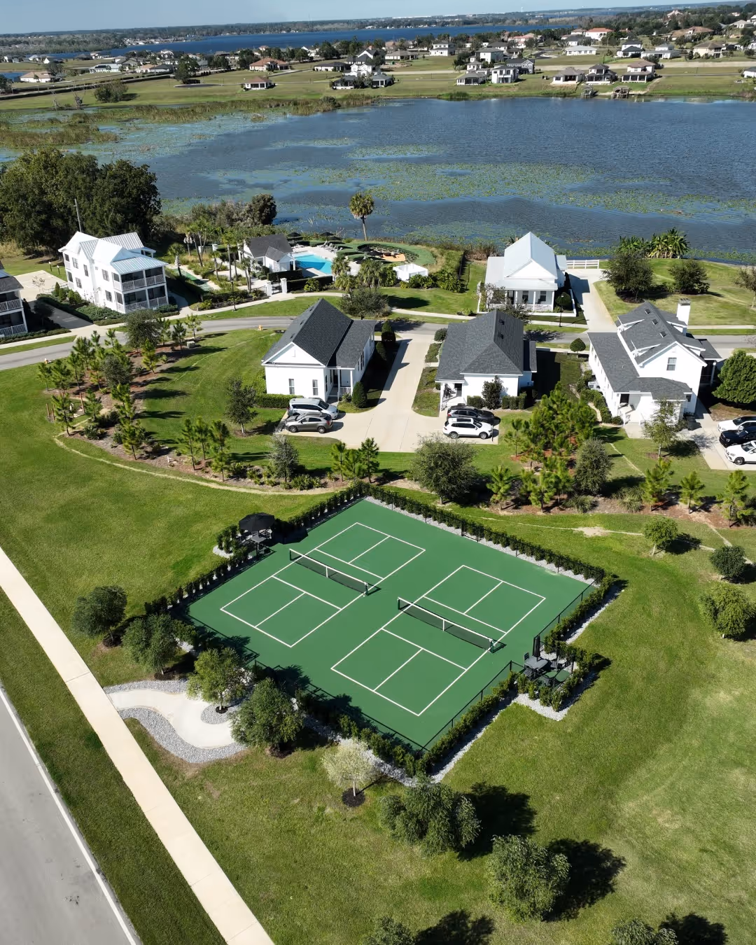 Turnkey sports court construction in Tampa, Florida with professional surfacing and drainage system