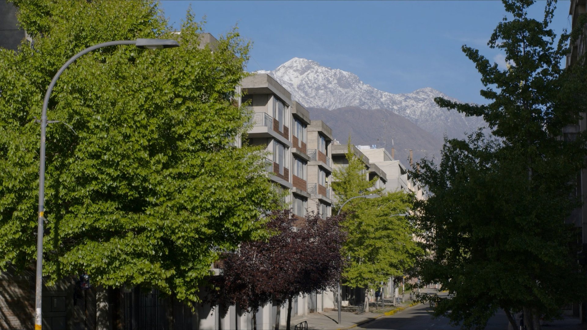 Providencia, Santiago with the Andes behind