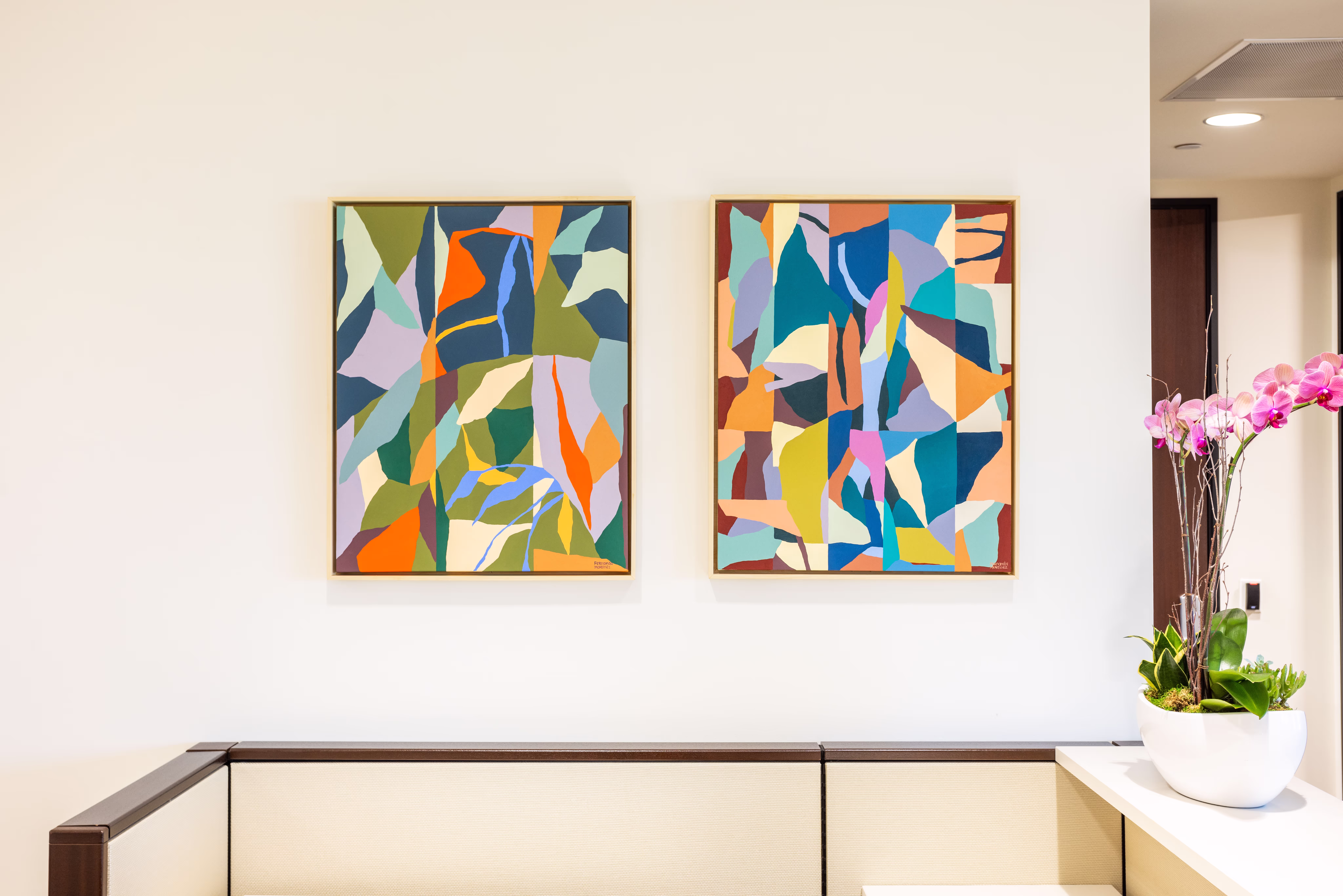 colorful framed abstract prints