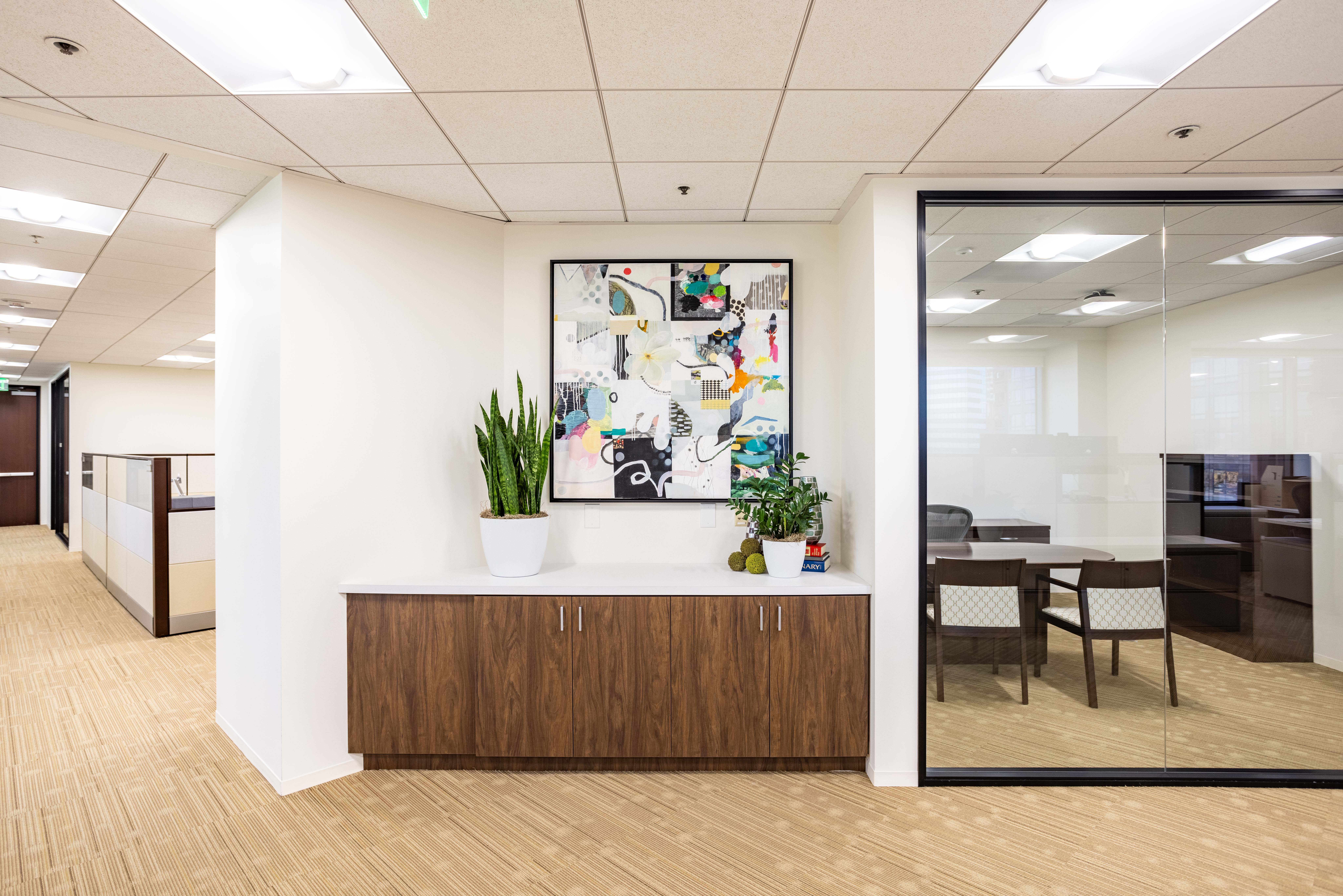 framed art in office