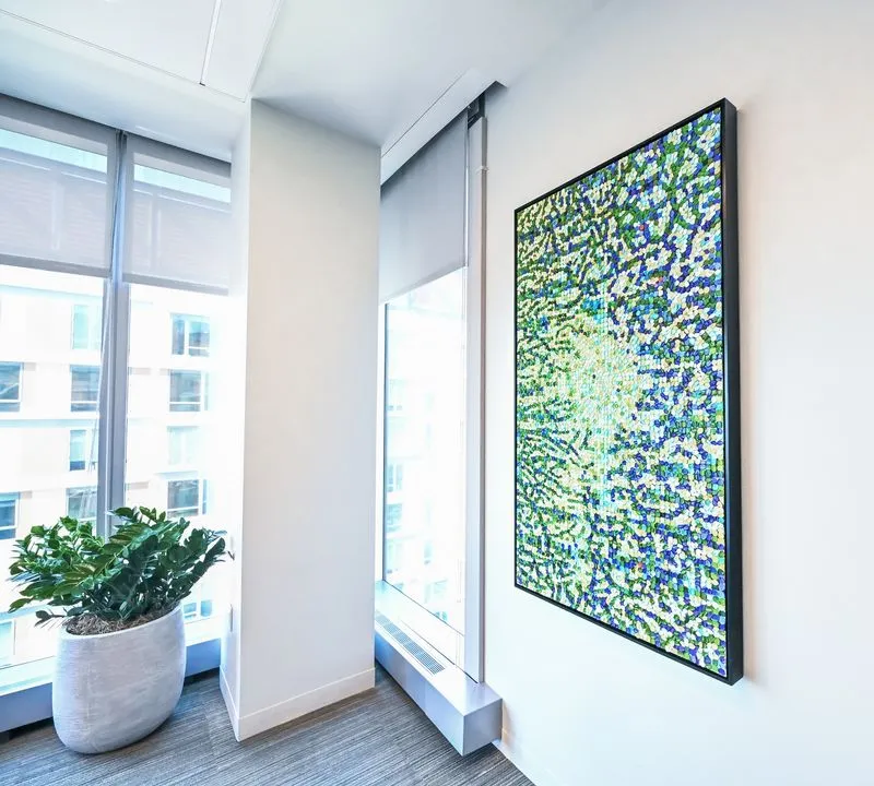 nick peterson custom art commission in office