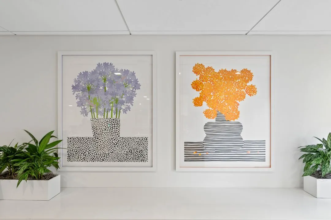 art prints of flowers in vases