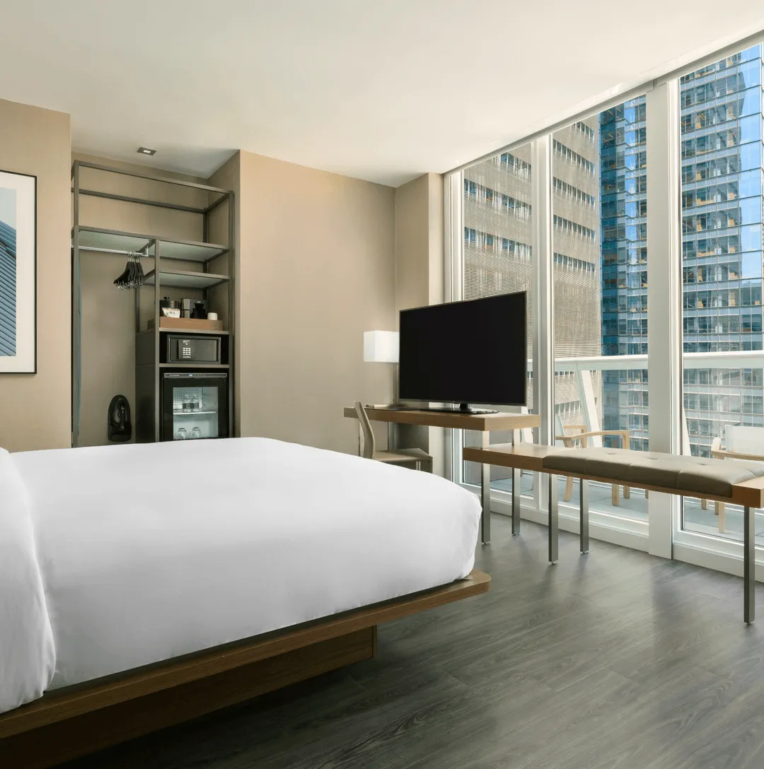 art print in guest room