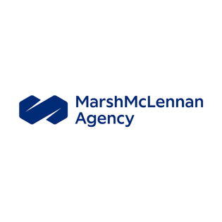 Marsh McLennan Agency logo with a blue geometric symbol and text.