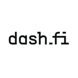 The word dash.fi in lowercase stylized font on a black background.