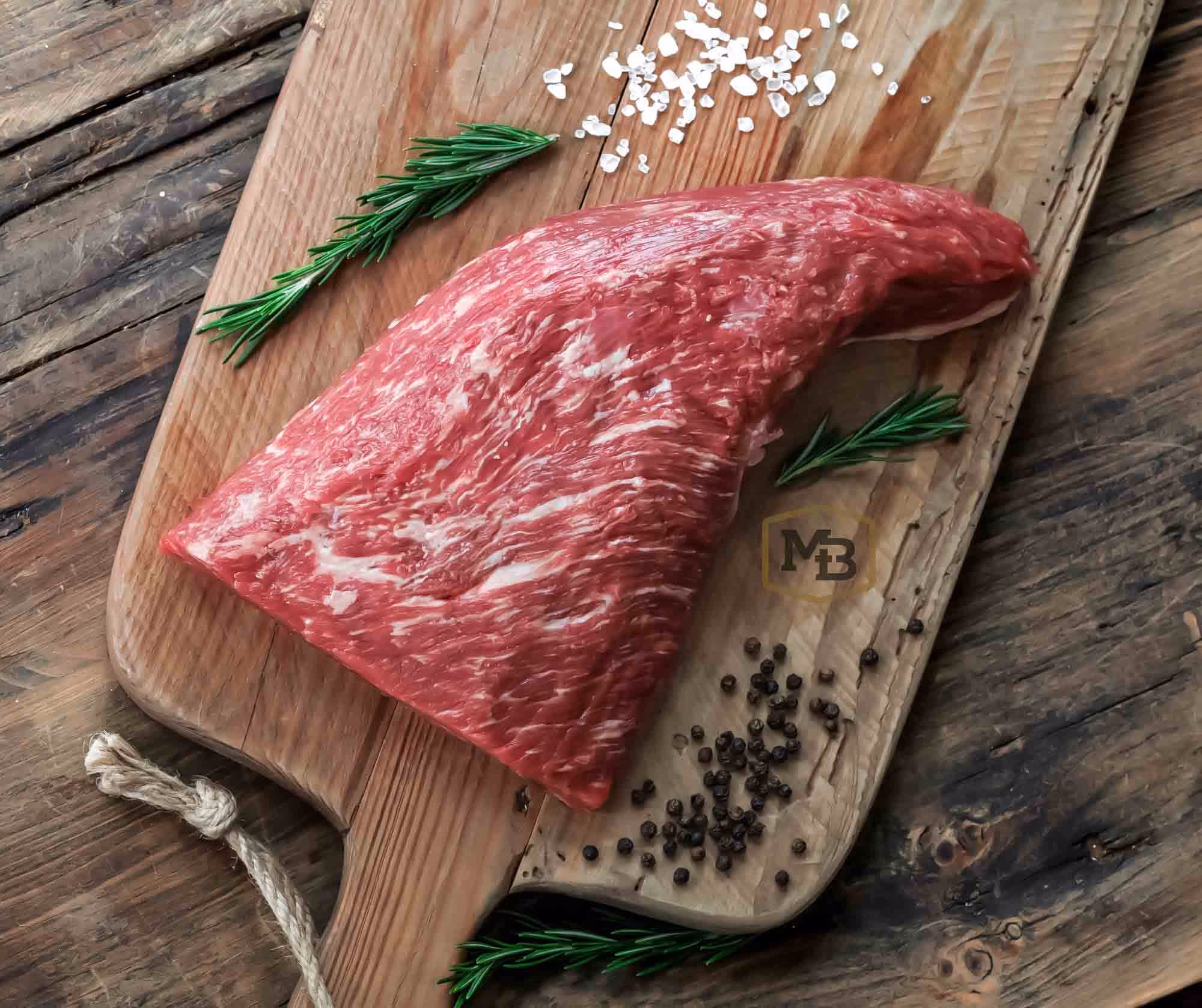 A MidAmerican Beef Picanha steak roast that is called a tri tip at The 116 Marketplace