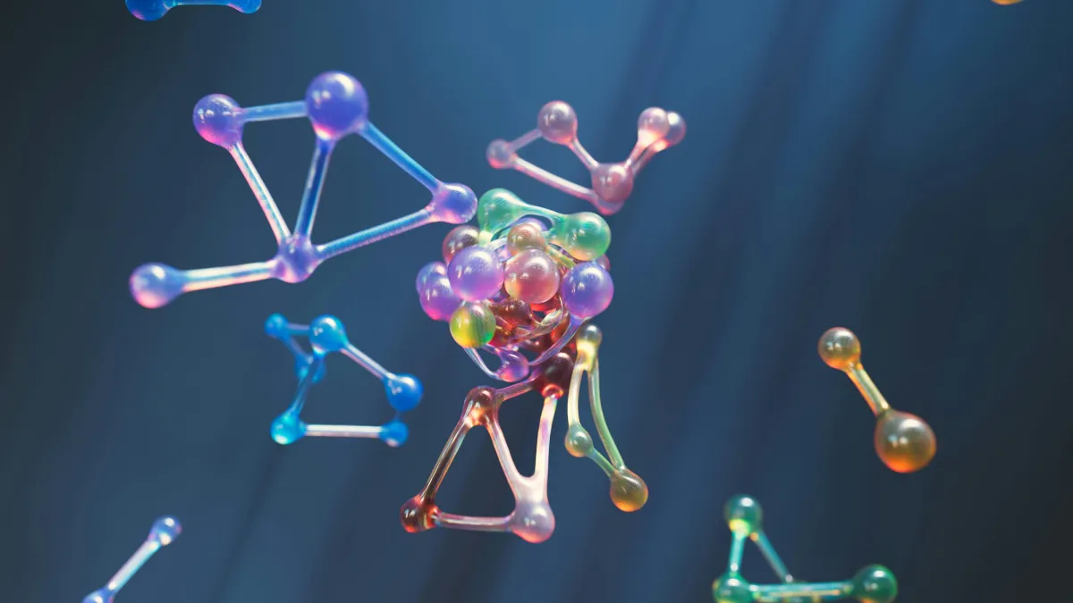 3D render of molecular structure