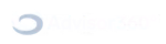 Advisor360 company logo in white.