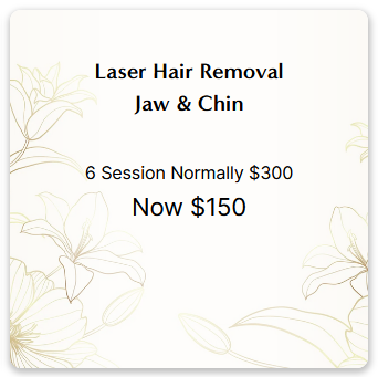 Laser Hair Removal - Jaw & Chin - 6 Sessions