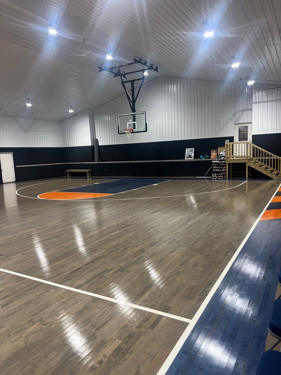 Gym lighting with modern LED high bay lights