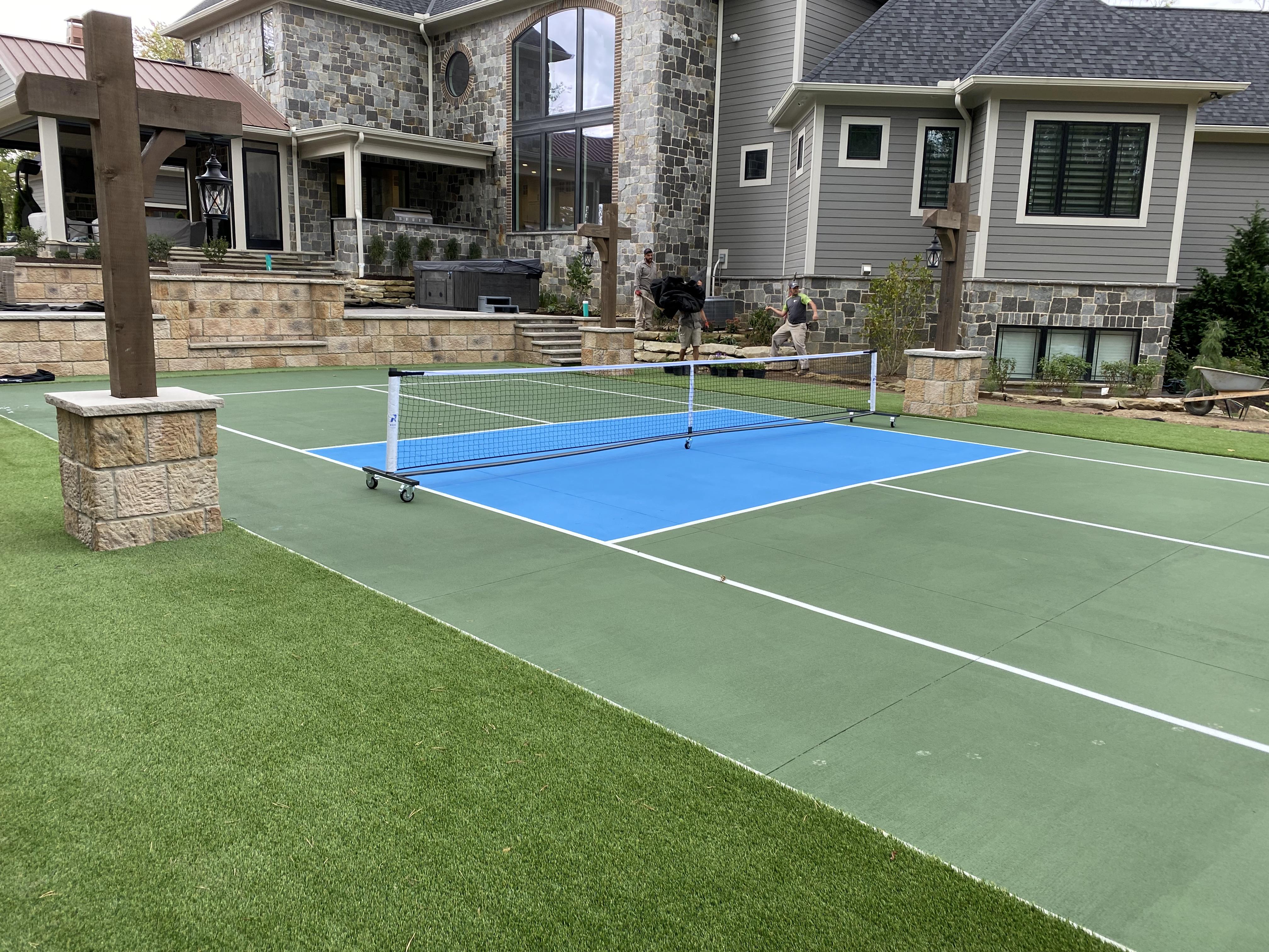 Backyard Pickleball court