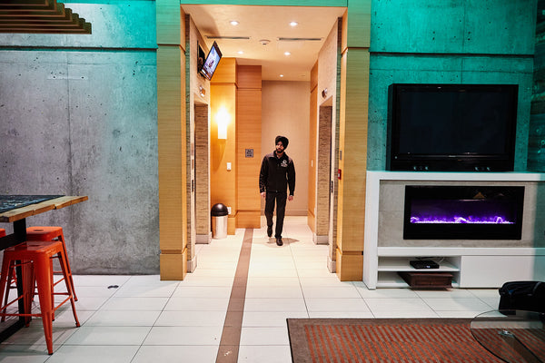 Blackbird Security on patrol in a residential condominium building