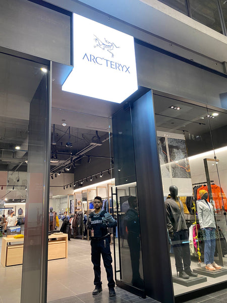 Arc'teryx protected by Blackbird Security retail security best security company Vancouver